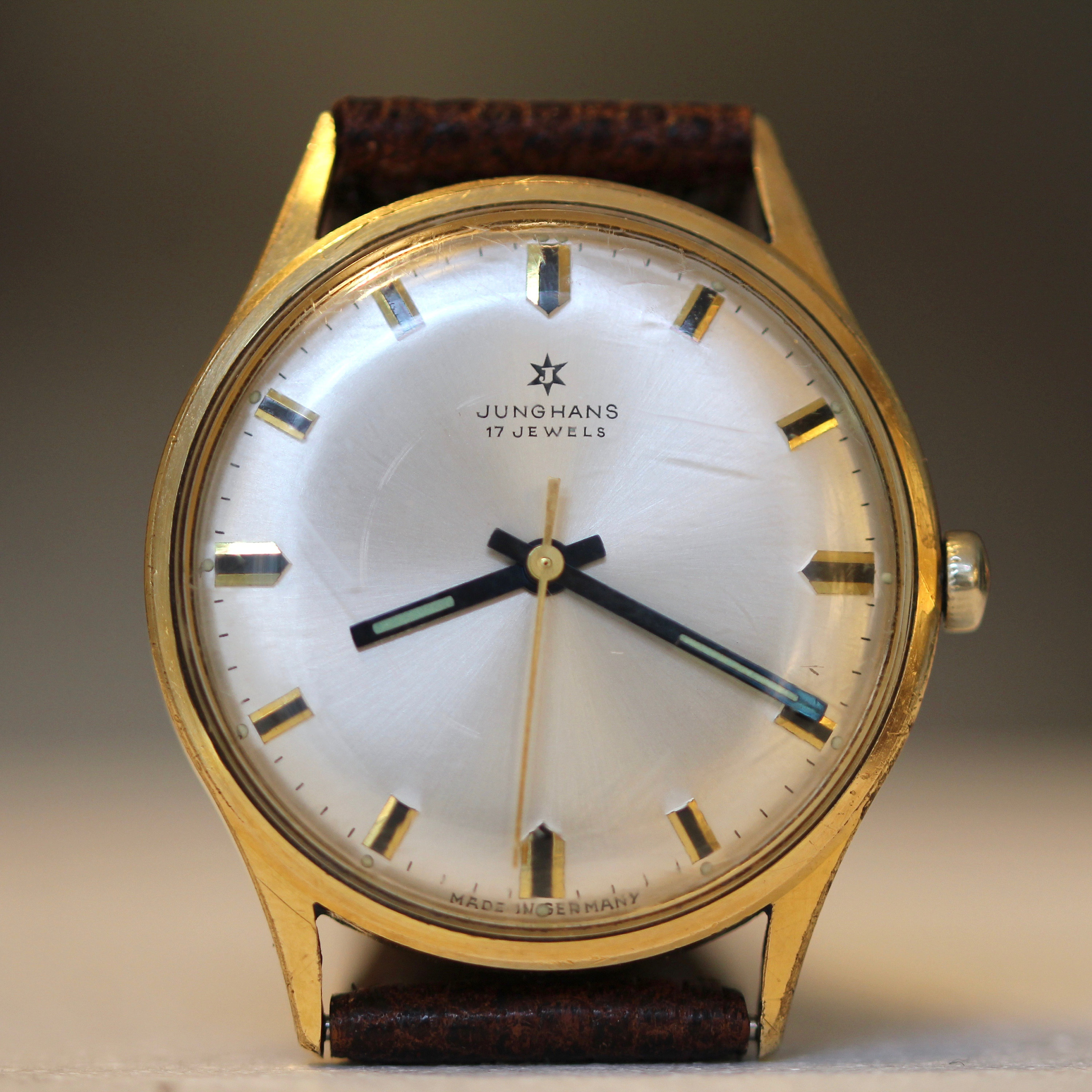 585 Gold Junghans 17 Jewels Damenuhr Junghans 17 Jewels Hübsche