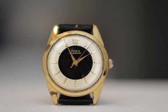 Rare Vintage 1950s Swiss Made Doxa Dual Dial Automatic Watch With AS 1361 Movement Etsy
