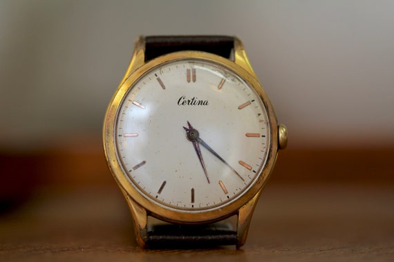 Vintage 1950s Certina Gents Gold Plated Watch Mechanical