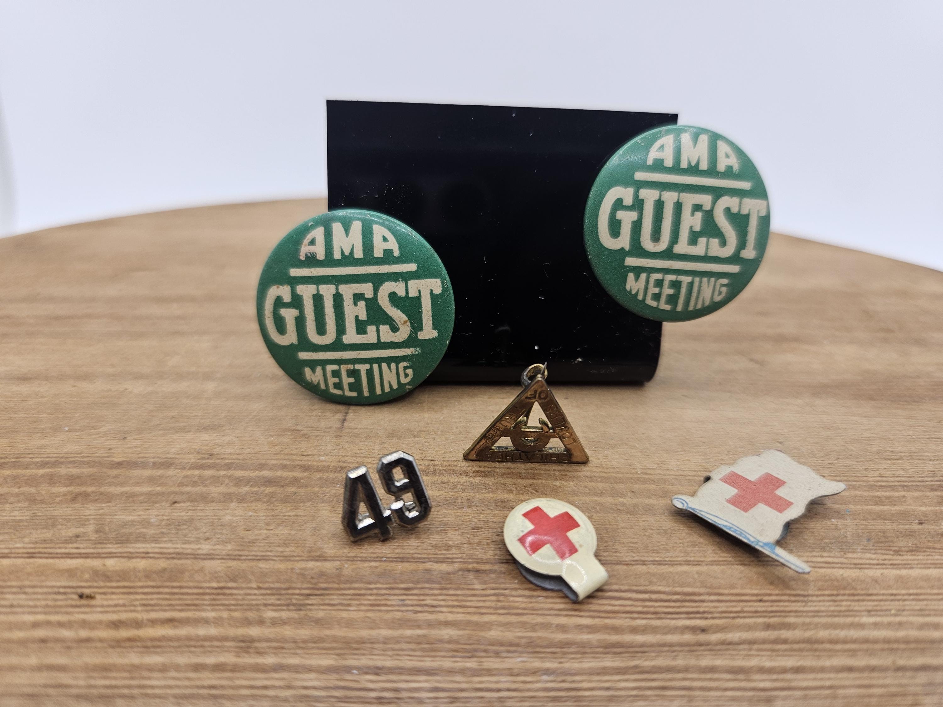 Vintage Pins, AMA Meeting, Philathea Society, Red Cross and 49 Pins - Etsy