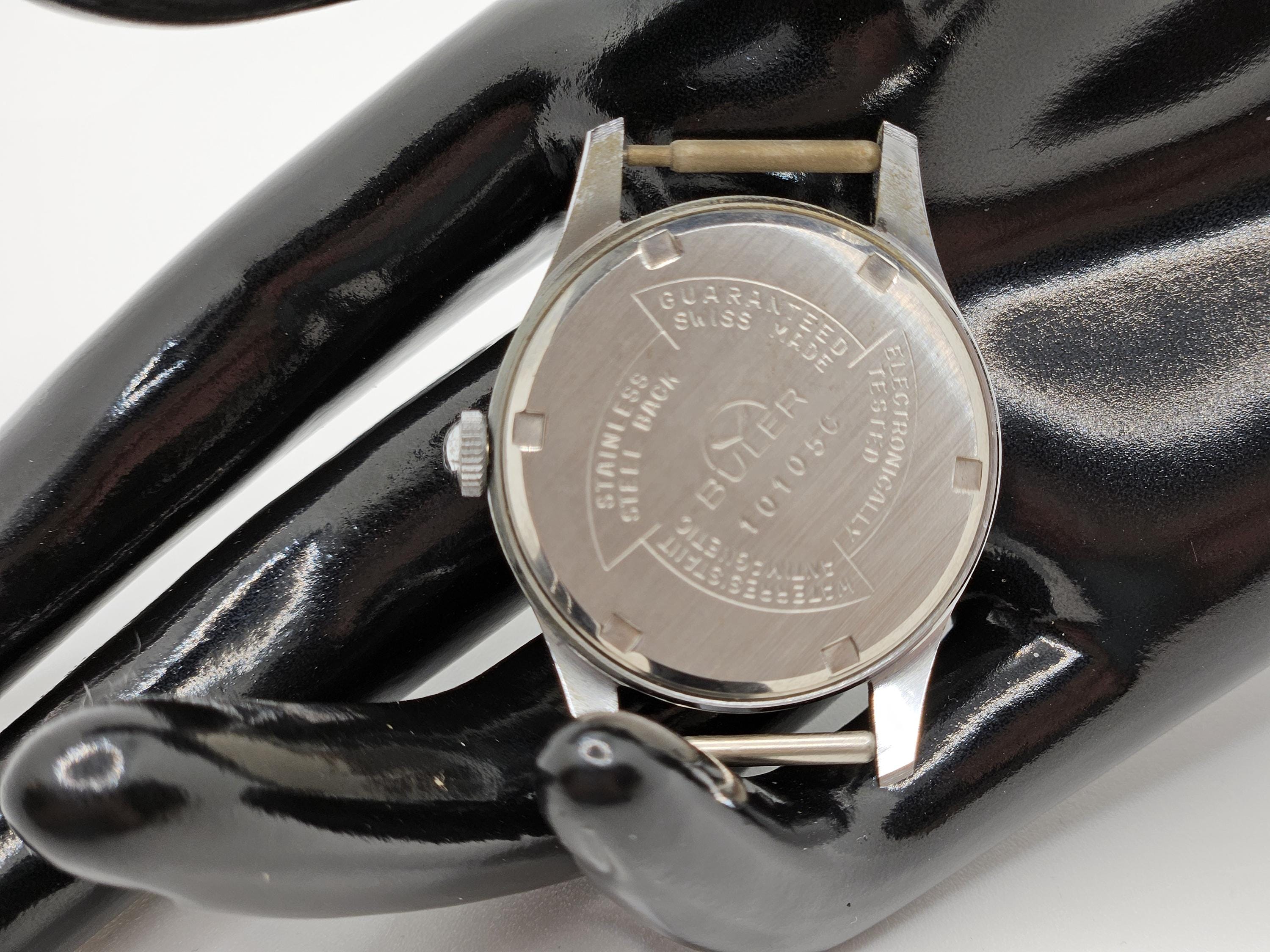 Vintage Buler Swiss Made Mechanical Watch 21 Jewels, Waterproof, With ...