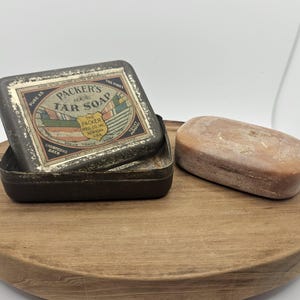 Vintage Packer&#39;s Tar Soap in Tin*