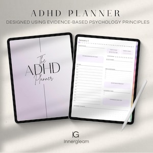 ADHD Digital Planner GoodNotes | ADHD Daily Planner, iPad Planner, ADHD Weekly Planner, Adhd Journal, Student Planner, Brain Dump & Workbook