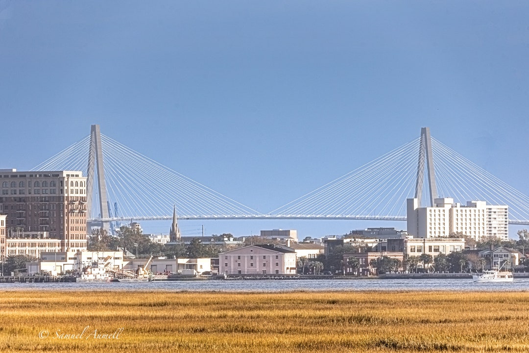 Arthur Ravenel Jr Bridge in Mount Pleasant, Bridge, Photography ...