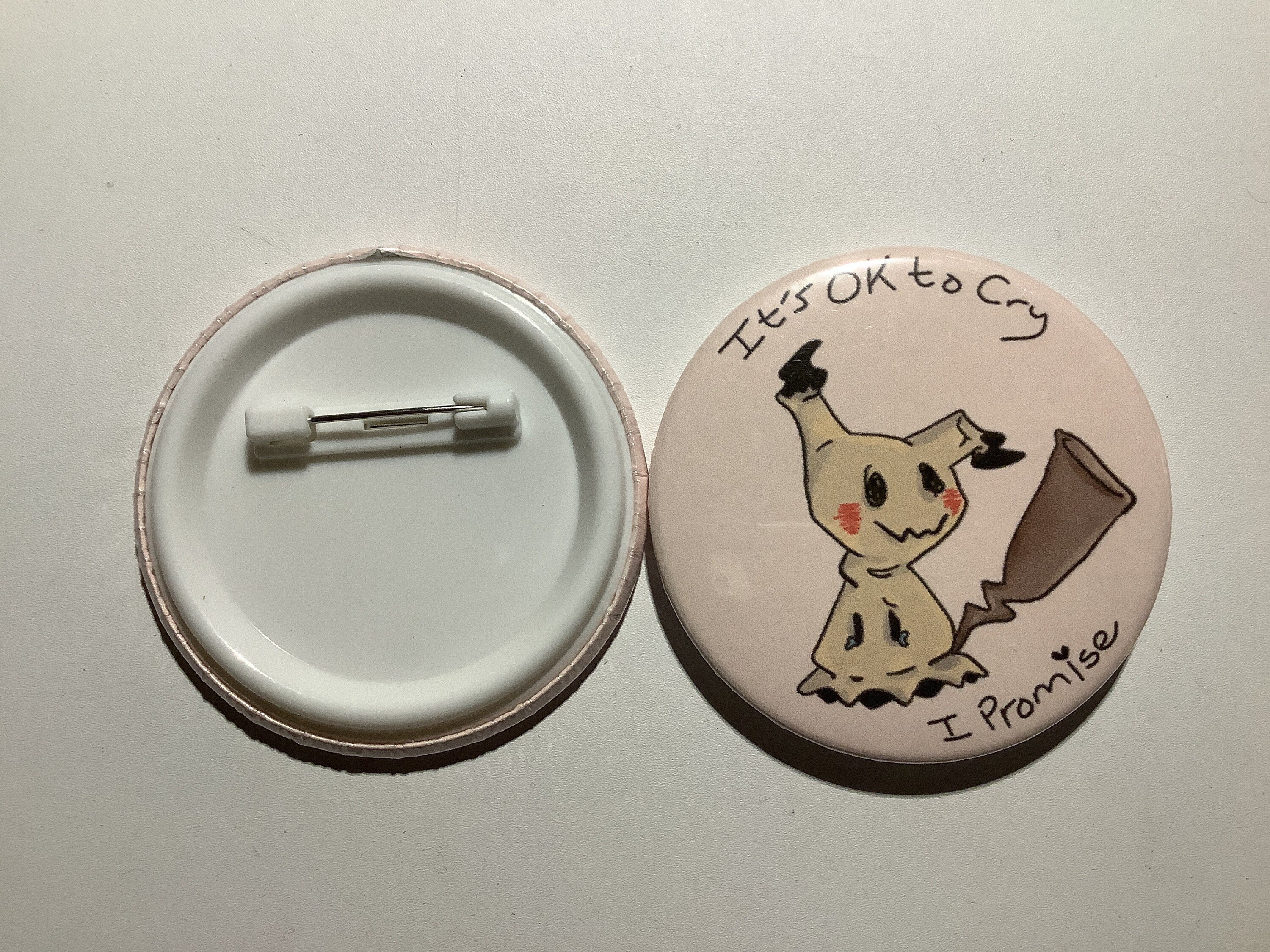 Mimikyu Button Pin - Teddymuffs Designs