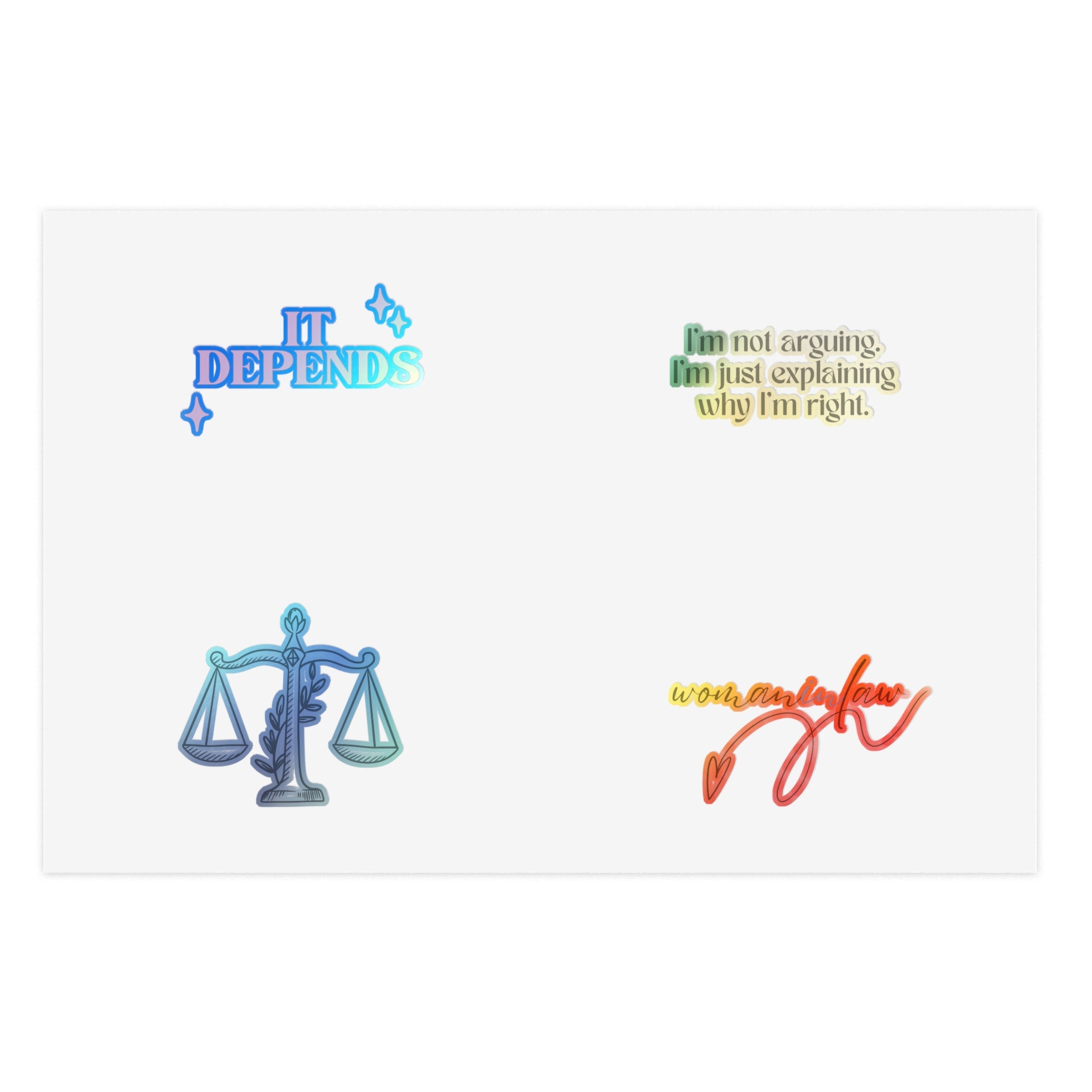 Law School Sticker Sheet, Decals for Laptops/notebooks, Perfect Bar ...