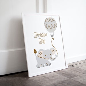 Poster &quot;Dream Big&quot; | Print at Home | Digital Download | Show love to your child