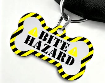 Bite Hazard Stainless Steel Pet Play Tag Bdsm