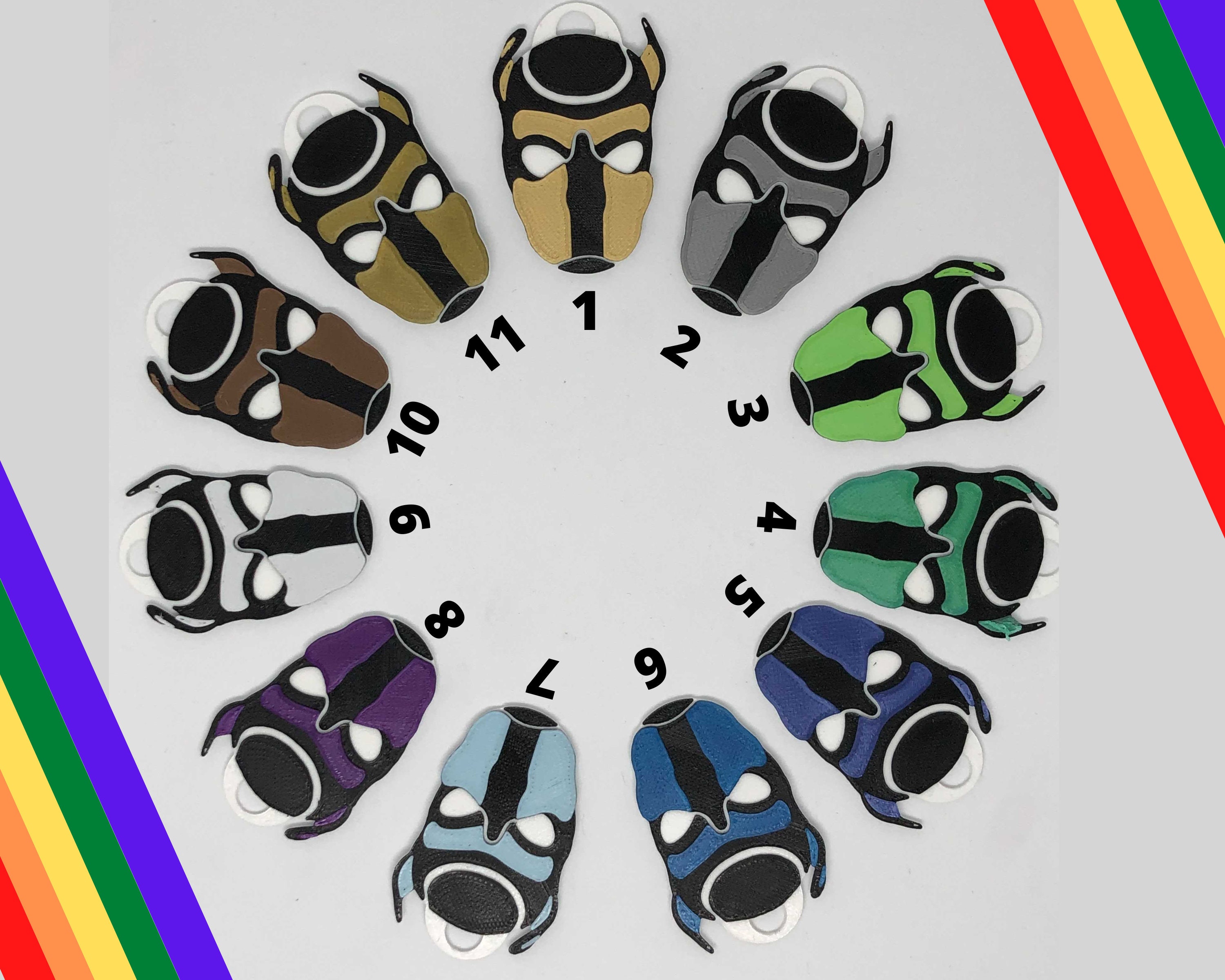 Petplay Pup Mask Tags Keychains Pup Play Keychains Pup Play Mask - Etsy