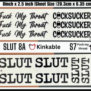 Free Use Tattoo kinky adult tattoos bdsm tattoos cumslut CNC tattoos Temporary Tattoos Use me tattoos mindless object tattoos submissive image 3