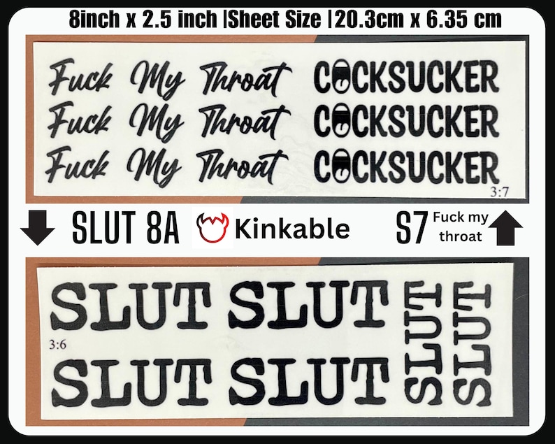 Free Use Tattoo kinky adult tattoos bdsm tattoos cumslut CNC tattoos Temporary Tattoos Use me tattoos mindless object tattoos submissive image 3