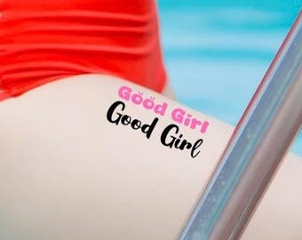 2x Good Girl Temporary Tattoos