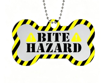Bite Hazard Stainless Steel Pet Play Tag Bdsm