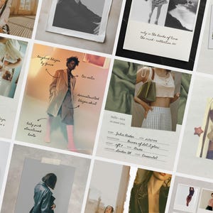 Editorial Instagram Templates | Aesthetic Editable Posts For Content Creators, Lifestyle Canva Collage Photo Diary, Paper Texture - VOL2 image 7