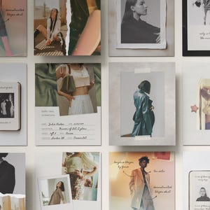 Editorial Instagram Templates | Aesthetic Editable Posts For Content Creators, Lifestyle Canva Collage Photo Diary, Paper Texture - VOL2 image 5