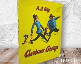 Vintage 1993 Curious George by H.A. Rey, Hardcover with Dust Jacket