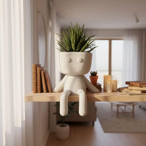 Milo Sitting Planter STL File | 3D Printer Model (Digital Download)