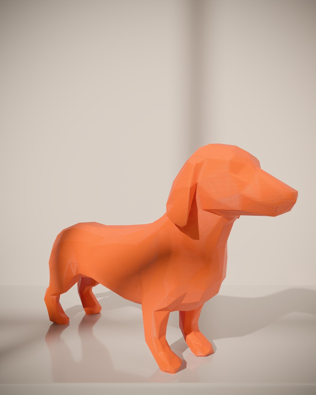 Dachshund Sculpture Animal Dog STL File 3D Print Stl File Stl File for