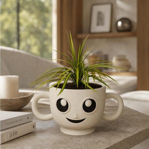 Dumbo Ears Planter STL File | Cute Elephant Succulent Pot 3D Print | Kawaii Home Decor | FDM Bambu Lab Ready | Digital Download