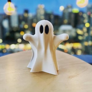 ゴーストのかわいい3Dハロウィンデコレーション 3D Stlファイル | 3Dプリンター用Stlファイル ホームデコレーション - デジタルダウンロード