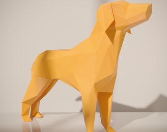 German Pointer Sculpture Animal Dog STL File 3D Print Stl File | Stl File For 3D Printers | 3D Home Decor - Digital Download lowpoly
