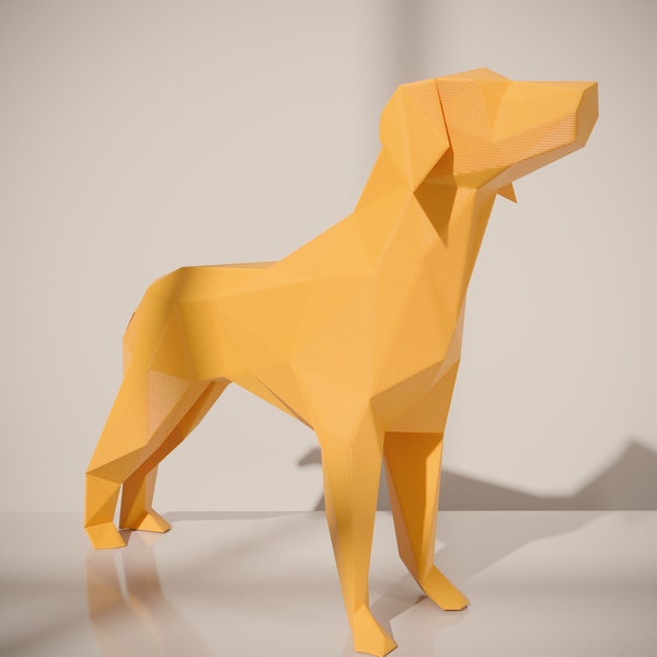 German Pointer Sculpture Animal Dog STL File 3D Print Stl File | Stl File For 3D Printers | 3D Home Decor - Digital Download lowpoly