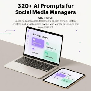 AI Prompts for Social Media Managers — 320+ ChatGPT Prompt Pack