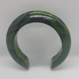 Green Laquered Wood Bangle