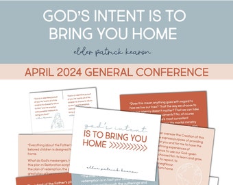 Elder Patrick Kearon "God's Intent is to Bring You Home" General Conference April 2024 Relief Society Lesson Help