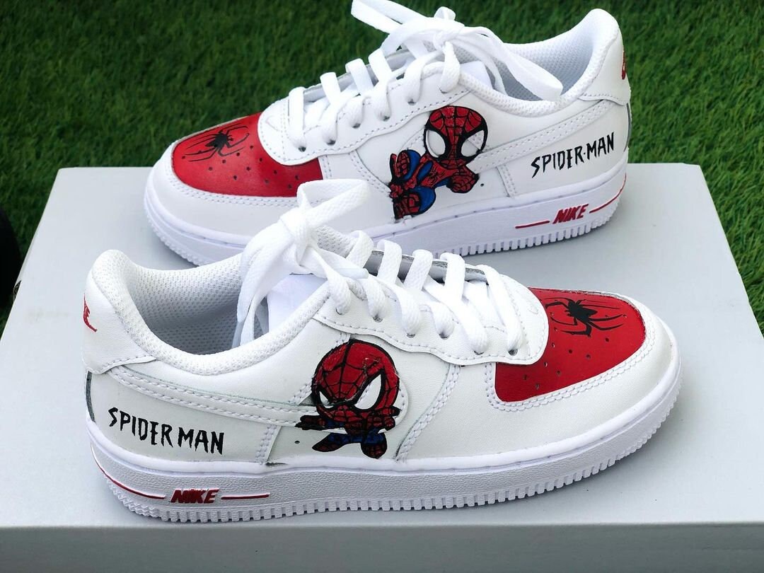 custom spiderman air force 1