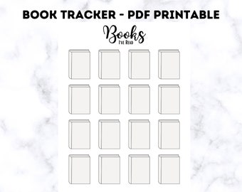 Books I&#39;ve Read Book Tracker, Books to Read List, Printable habit tracker Tracker Bullet Journal Printable Planner, Bujo Journal Pages