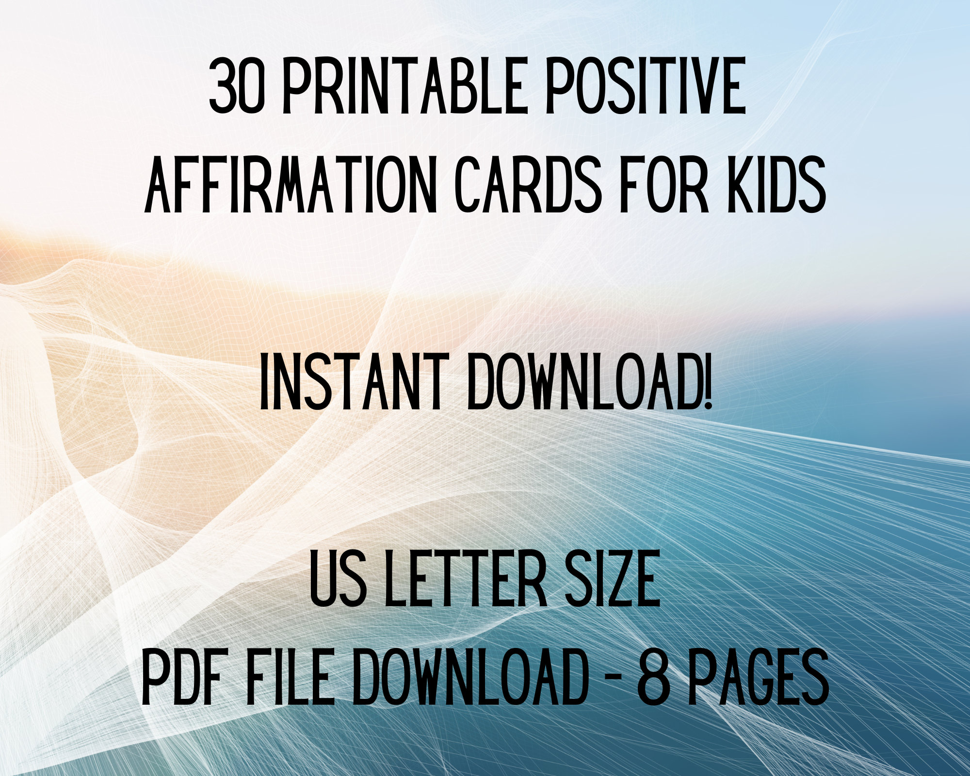 Printable Positive Affirmation Cards for Kids, Motivational Cards ...