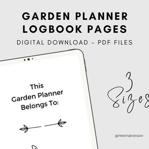 Garden Planner Bundle, Gardening Logbook, Gardening Journal for Beginners, 2023 Gardening Journal, 2023 Garden Calendar, Garden Tracker