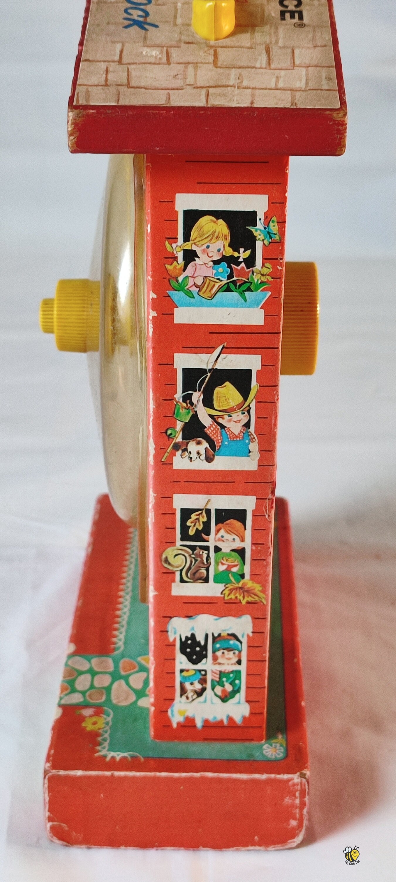 Vintage Fisher Price Music Box teaching Clock 998, Made in UK 1962 Etsy