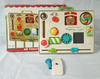 Vintage Fisher Price Activity Center #134, with original box made in Belgium (1973)