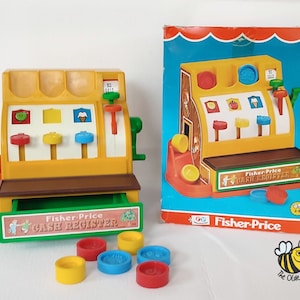 Vintage Fisher Price Cash Register #926 complete with box Made in U.K.