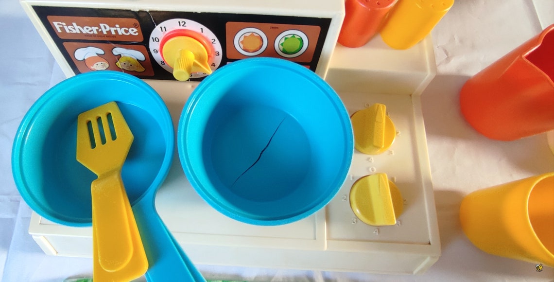 Vintage Fisher Price Kitchen Set #919, Complete With Box, Made in UK ...