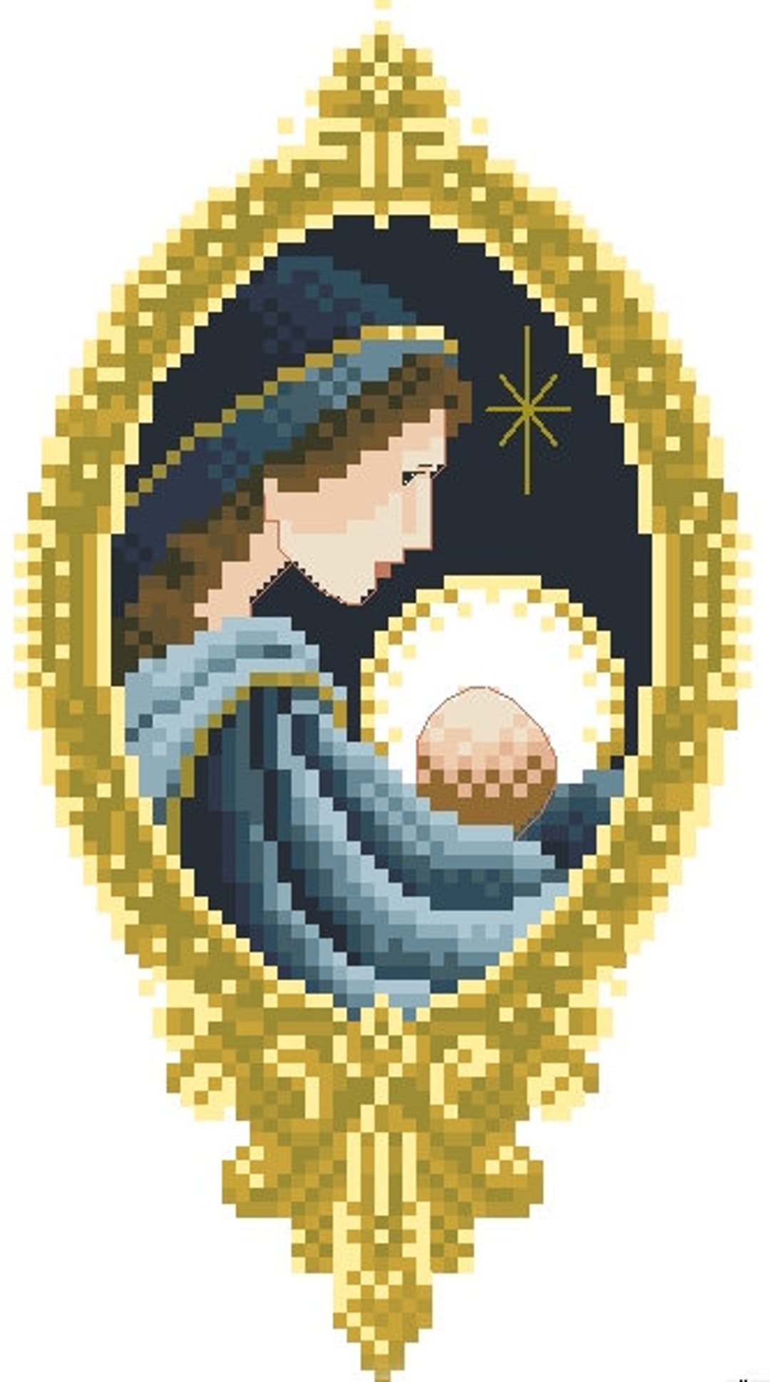 NATIVITY Cross Stitch Pattern NATIVITY Scene CHRISTMAS Cross Etsy