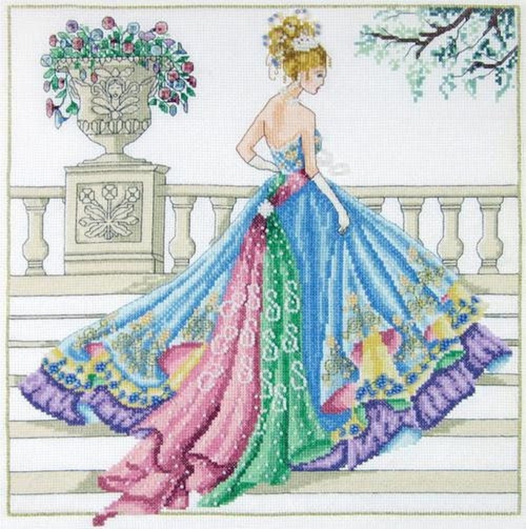 SAGA Cross Stitch Pattern Pdf Xsd PRINCESS SPRING Haired Princess Cross ...