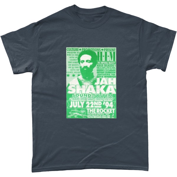 JAH SHAKA 2 -Mens/rave/attitude/gift/t-shirt/fathers day/politics/hip-hop/original/graphic/tshirt cotton/crewneck/unisex/design/logo tee