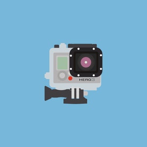 GoPro Hero 3 Vector Illustration Printable Wall Art