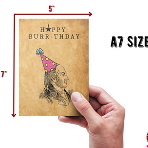 Printable Hamilton Birthday Card | Musical Theatre Pun Card | Aaron ...