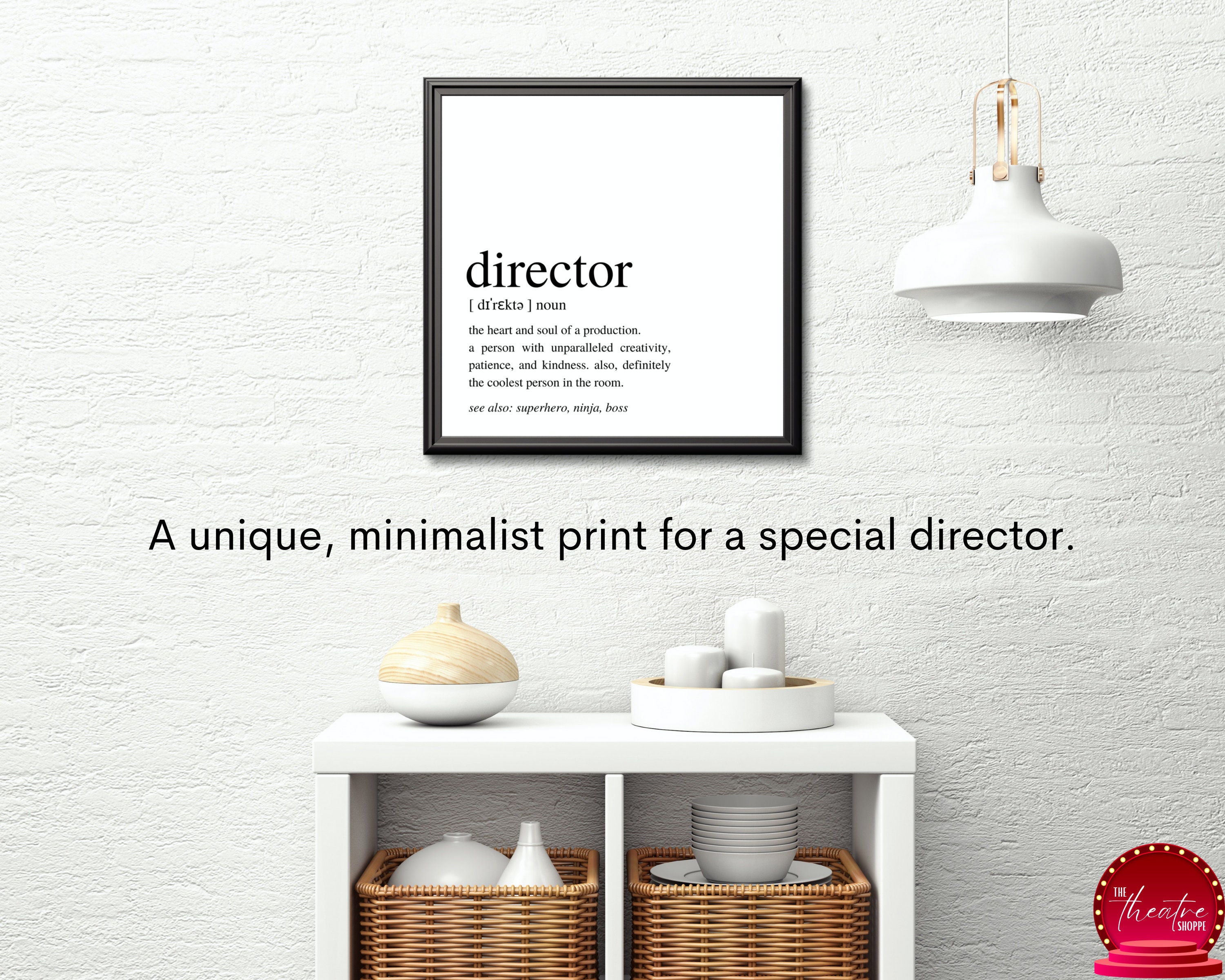 Director Definition Art Print Printable Wall Art, Print for Director
