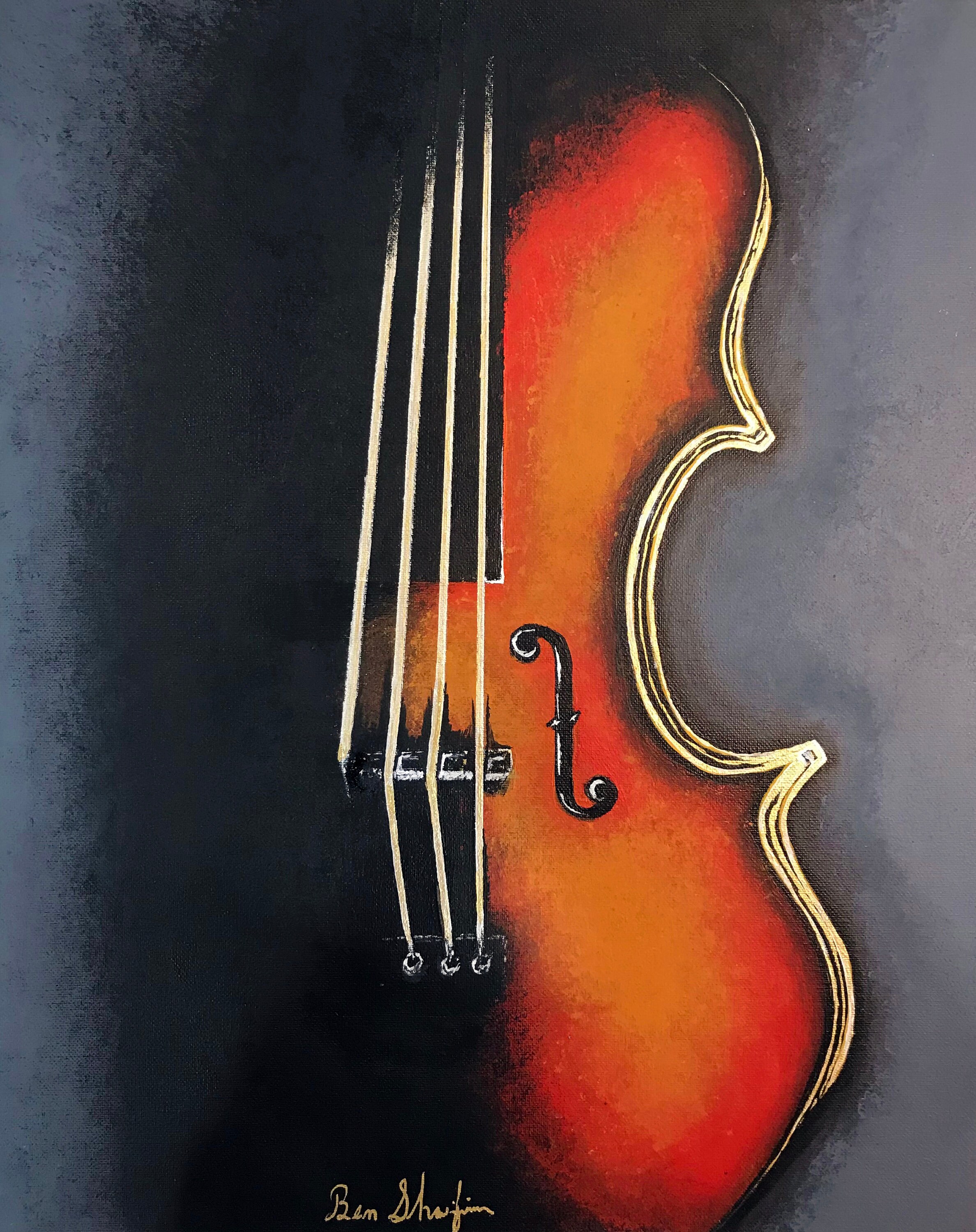 Acrylic violin 2024