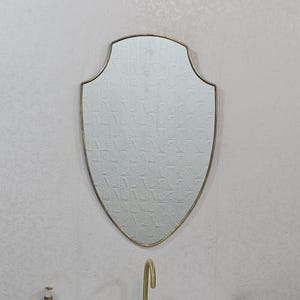 Antique Brass Mirror Wall Mirror Asymmetrical Mirror Italian Wall Decor