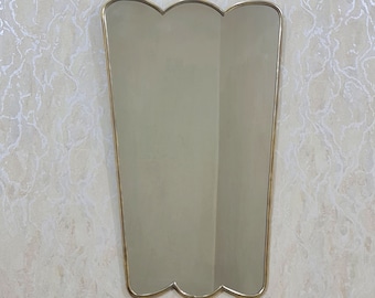 Butterfly Brass Mirror, Wavy Wall Mirror, Irregular Mirror,Brass wall Mirror, Bathroom Mirror, Antique Brass Mirror,Large Mirror, Mirrors
