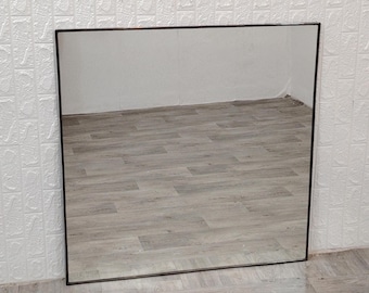 Square Bronze Mirror DARKER frame Mirror Bronze, Rectangle Mirror, Full Length Mirror,Brass Wall Mirror,Decorative Mirror Large floor Mirror