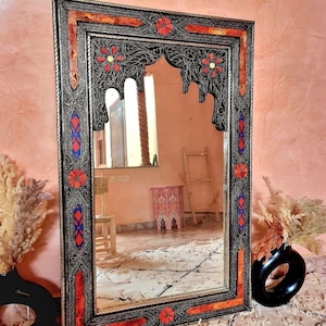 Moroccan Mirror, Large Mirror, Full Lenght Mirror, Handmade Mirror, Hand Engraved Mirror,Wall Mirror,Vintage Mirror,Full Mirror,Decor Mirror
