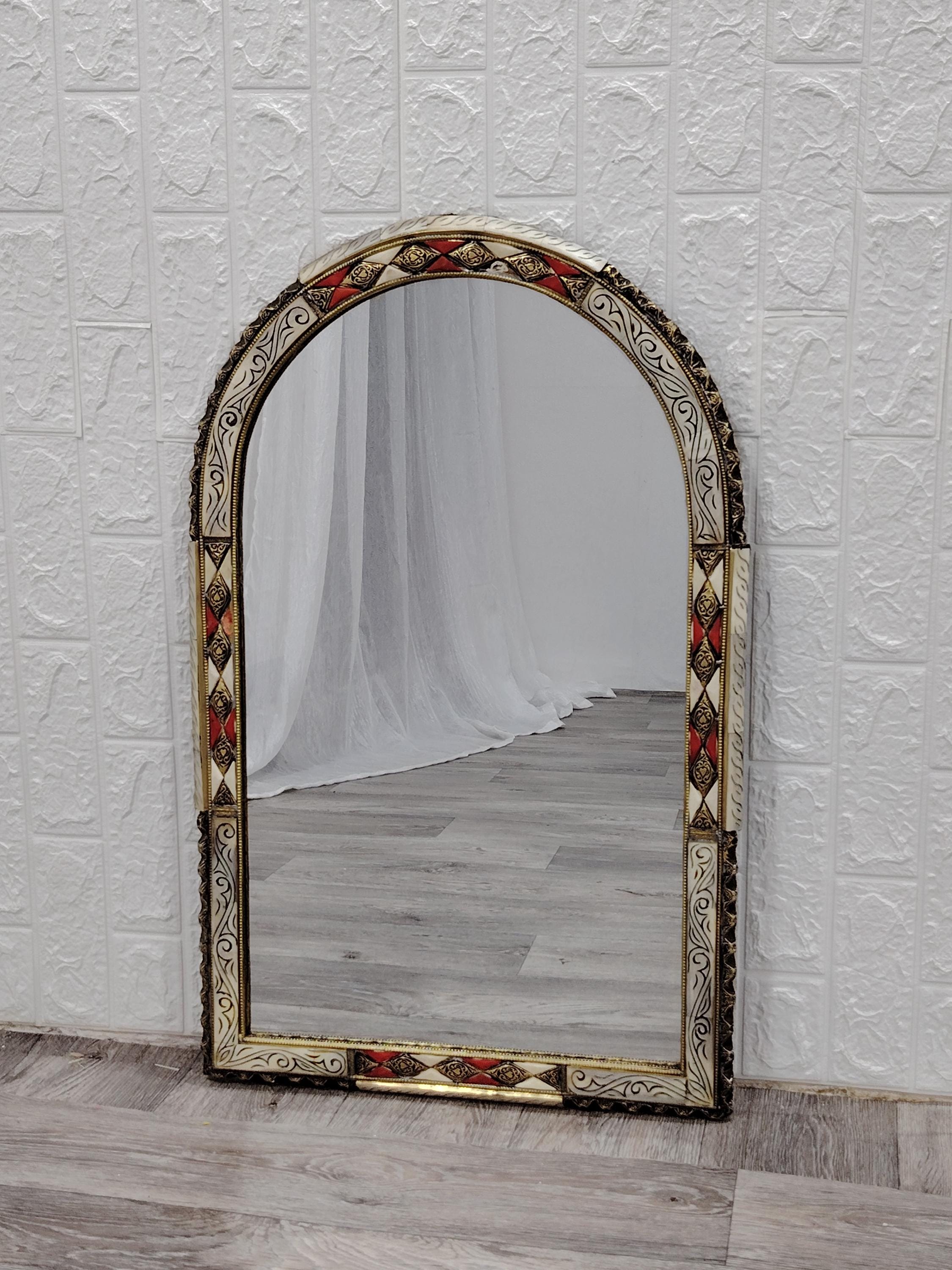 モロッコ　装飾的アーチ型壁掛けミラー 192764926095a901d251fa0d56858b