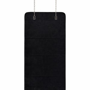 Wall Suspended Brass Mirror Quadris Wall Hanging Mirror with Chains Rectangle Mirror Front of a Window Rectangular Mirror image 2